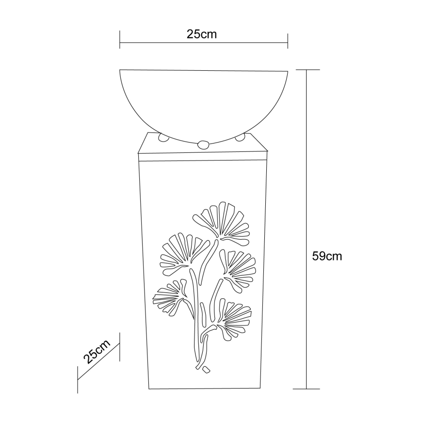 Globo - LED Solar Planter Light LED/3V IP44 300 mAh