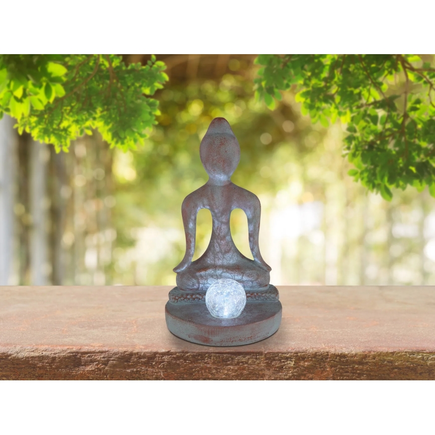 Globo - LED Solar Light LED/3V IP44 200 mAh Buddha Statue