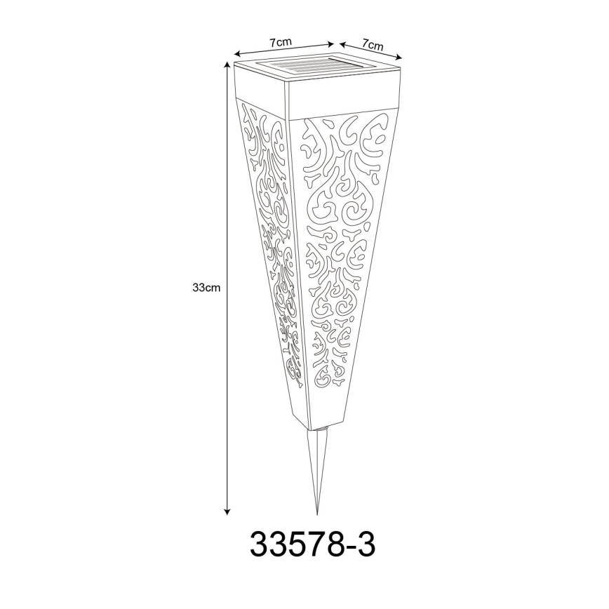 Globo - SET 3x LED Solar lamp LED/0,1W/3V IP44