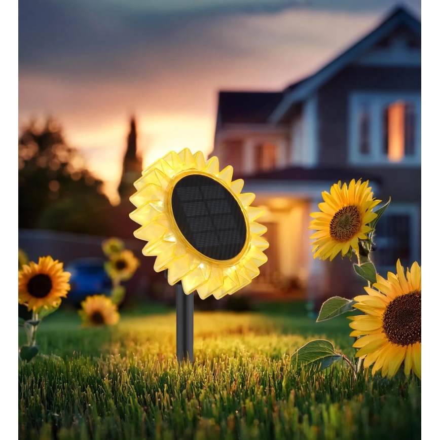 Globo - LED Solar light LED/0,06W/3V sunflower IP44 800 mAh