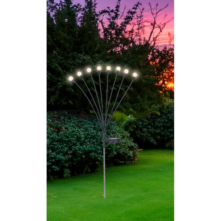 Globo - LED Solar light 8xLED/0,06W/3,2V 3000K IP44