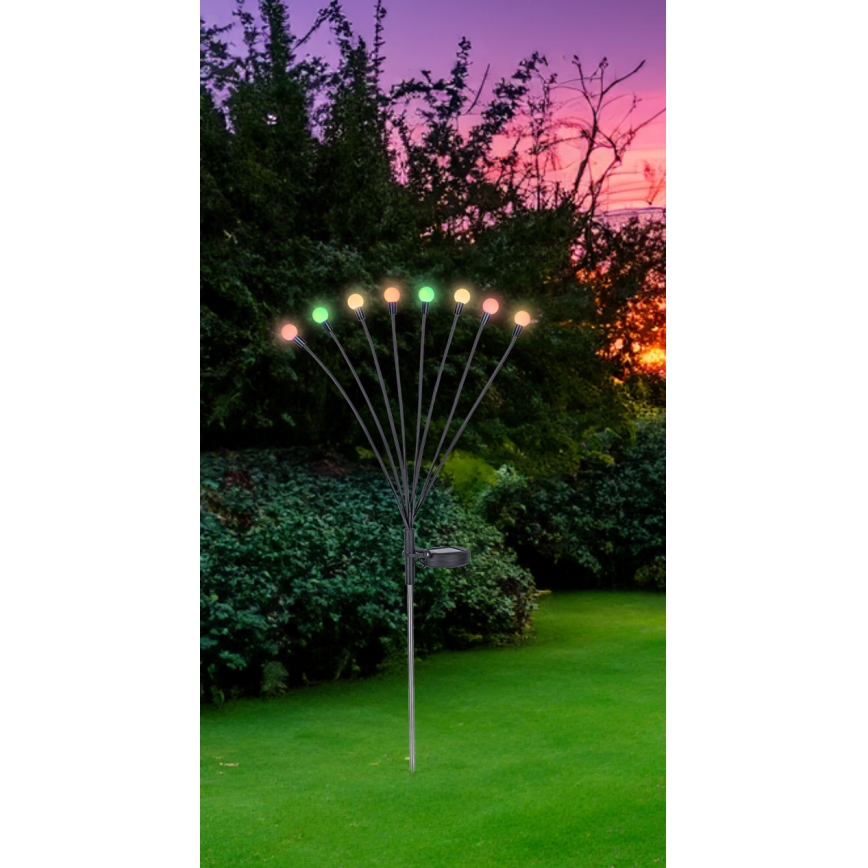 Globo - LED RGB Solar light 8xLED/0,06W/3,2V IP44