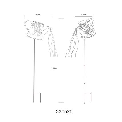 Globo - LED Solar Light LED/3V IP44 300 mAh kettle