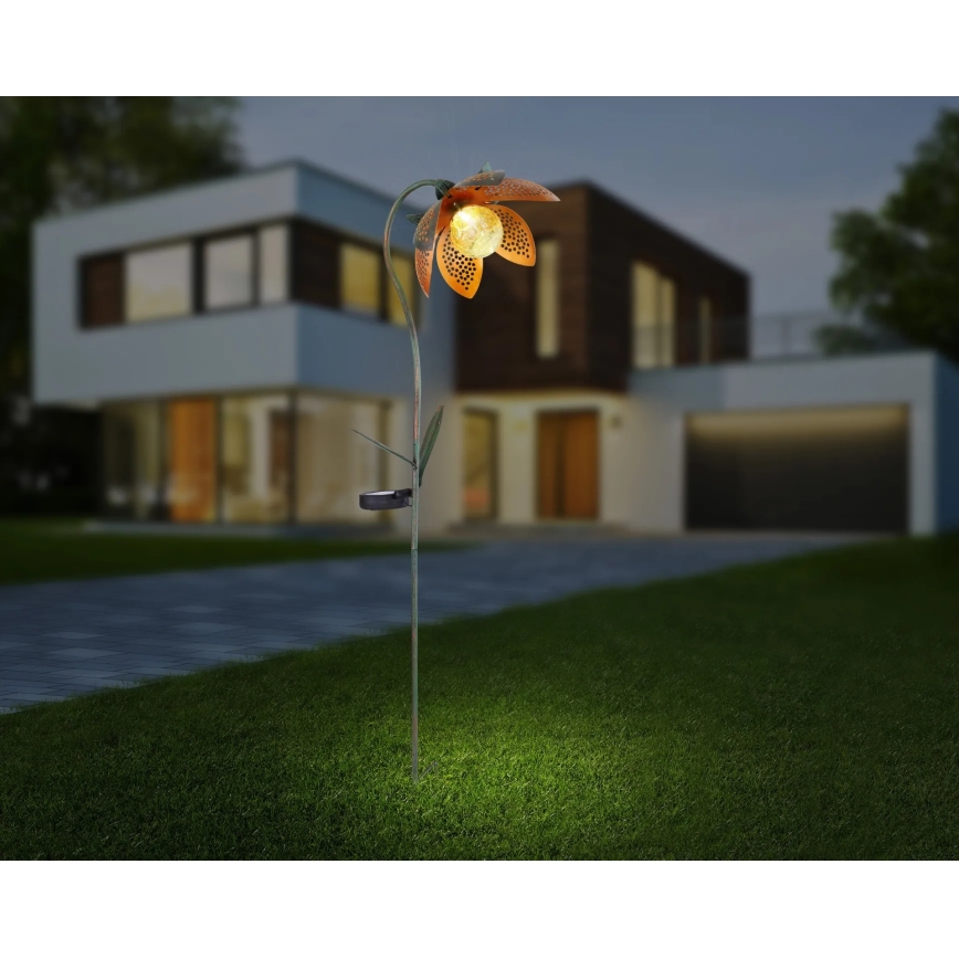 Globo - LED Solar Lamp LED/3,2V IP44 200 mAh Flower-shaped