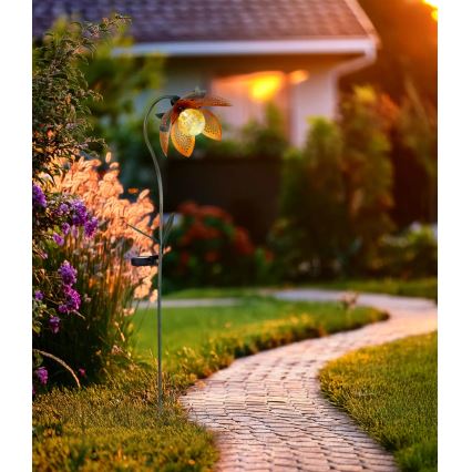 Globo - LED Solar Lamp LED/3,2V IP44 200 mAh Flower-shaped