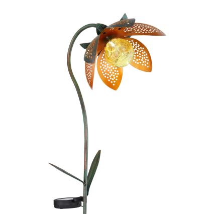 Globo - LED Solar Lamp LED/3,2V IP44 200 mAh Flower-shaped