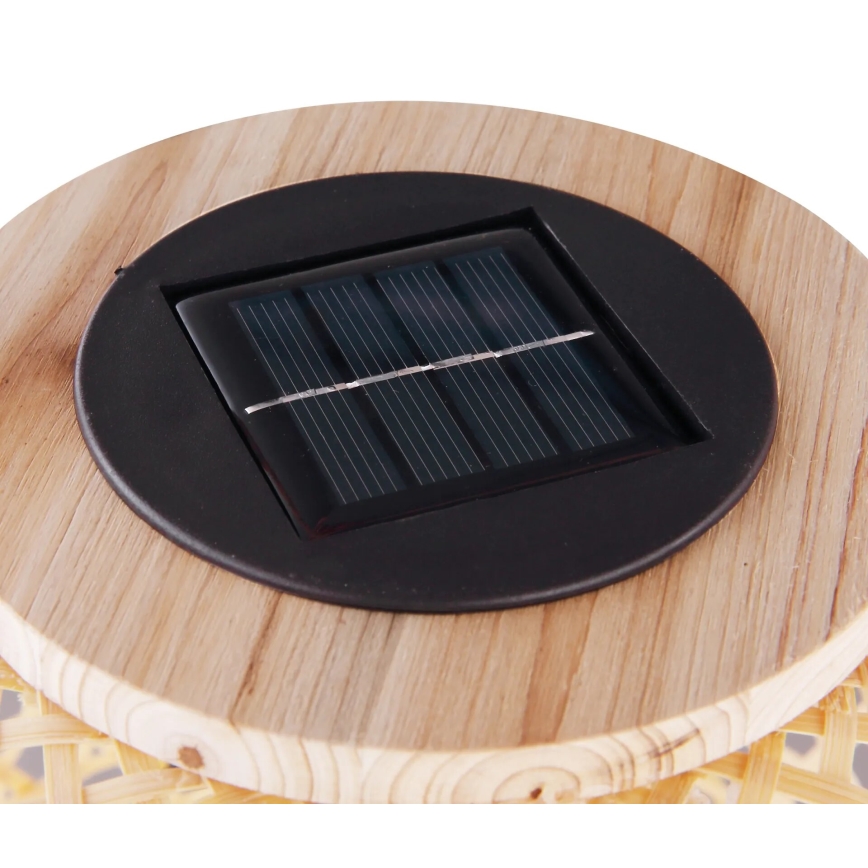 Globo - LED Solar light LED/0,06W/3V bamboo IP44
