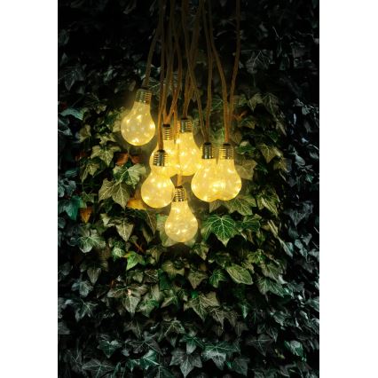 Globo - LED Solar decorative chain 50xLED/0,06W/3,2V 570 cm IP44