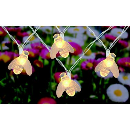 Globo - LED Solar chain 20xLED/0,06W/3V IP44