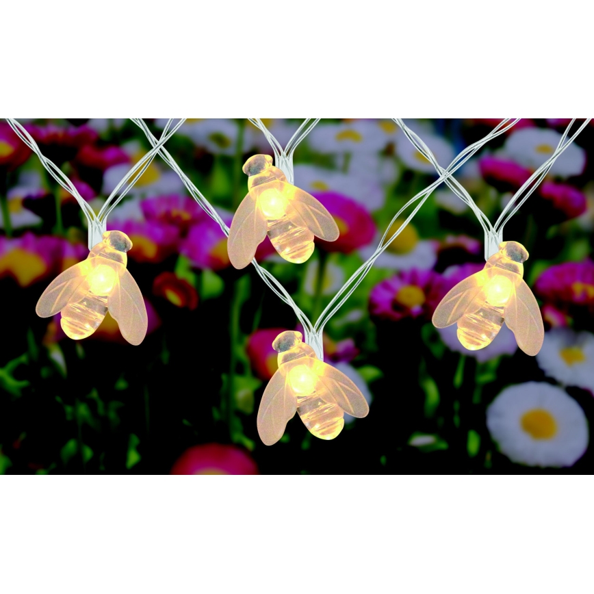 Globo - LED Solar chain 20xLED/0,06W/3V IP44