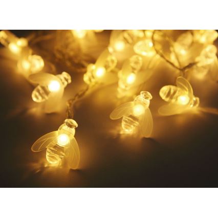 Globo - LED Solar chain 20xLED/0,06W/3V IP44