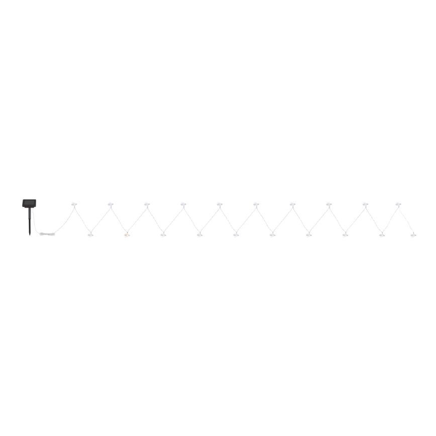 Globo - LED Solar chain 20xLED/0,06W/3V IP44
