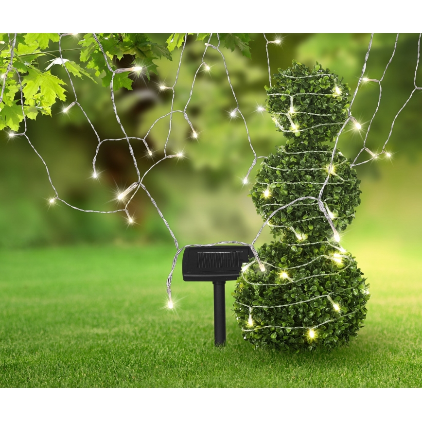 Globo - LED Solar chain 20 m 120xLED/2,4V 2xAAA IP44