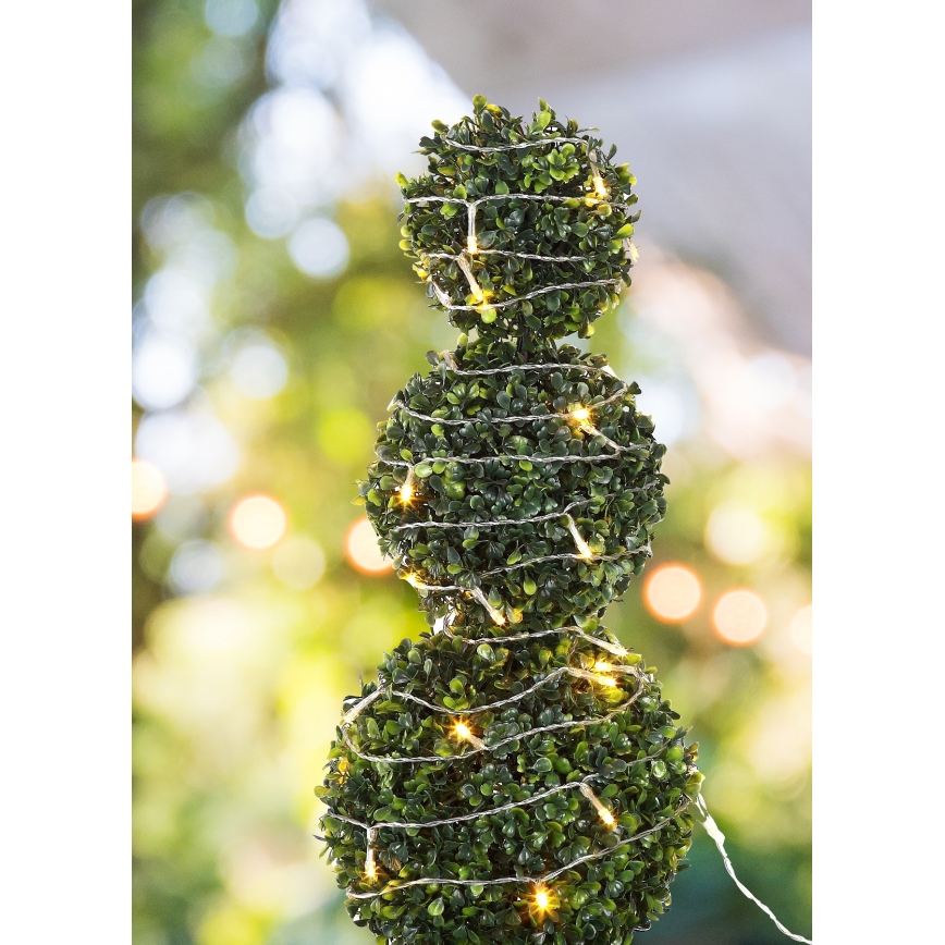 Globo - LED Solar chain 20 m 120xLED/2,4V 2xAAA IP44