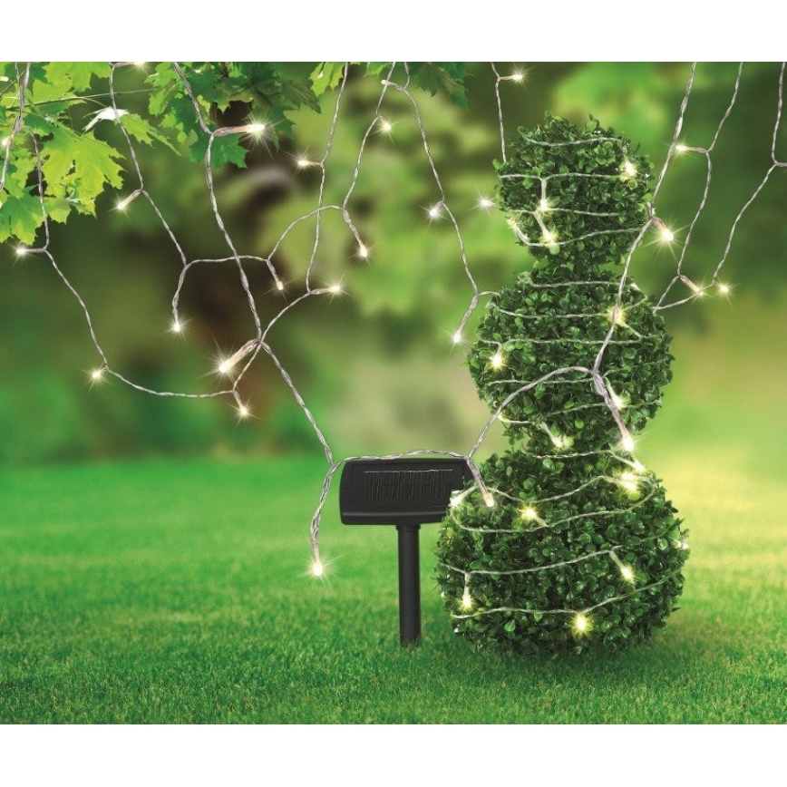 Globo - LED Solar chain 10 m 50xLED/2,4V IP44
