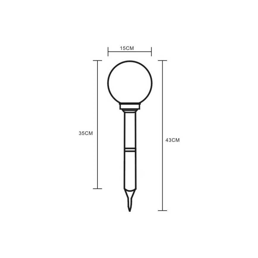 Globo - LED Solar light 2xLED/0,06W/1,2V IP44