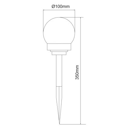 Globo - SET 3x LED Solar light LED/0,06W/3V 4000K d. 10 cm IP44