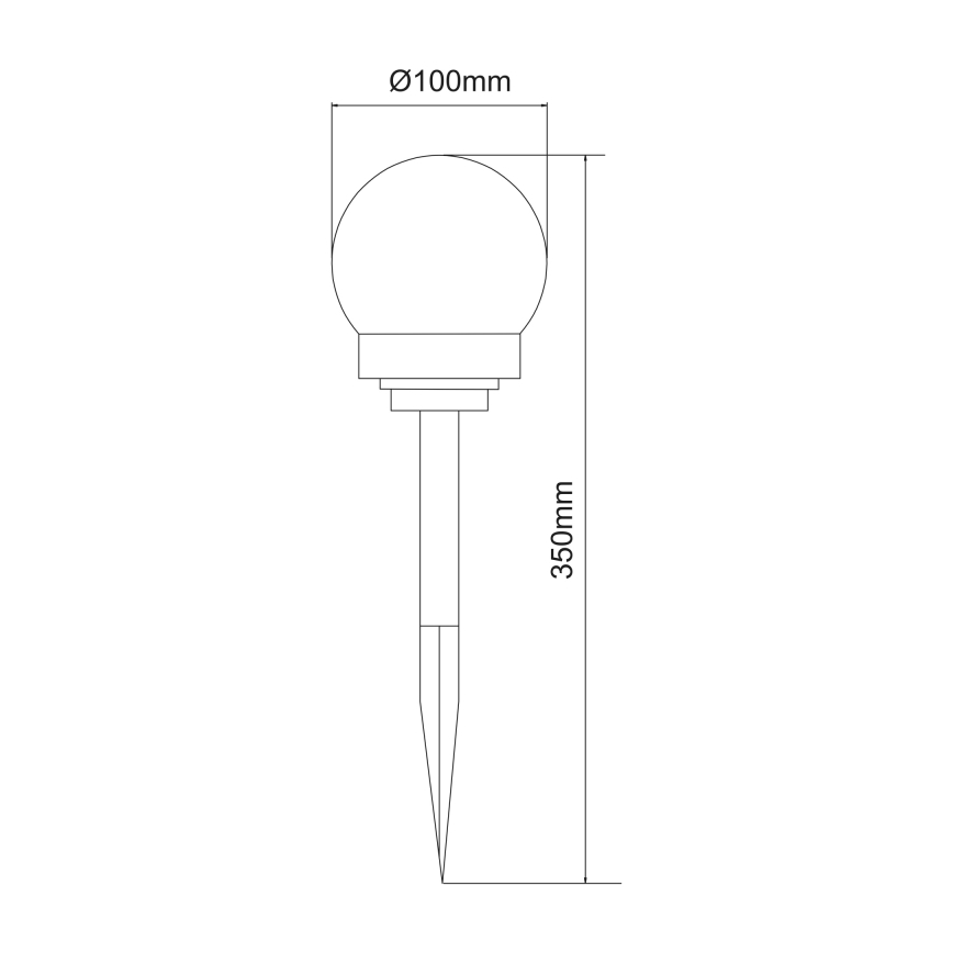 Globo - SET 3x LED Solar light LED/0,06W/3V 4000K d. 10 cm IP44