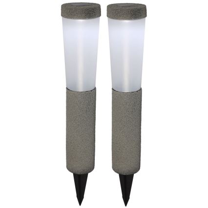 Globo - SET 2x LED Solar light LED/0,1W/3V 6000K IP44 400 mAh