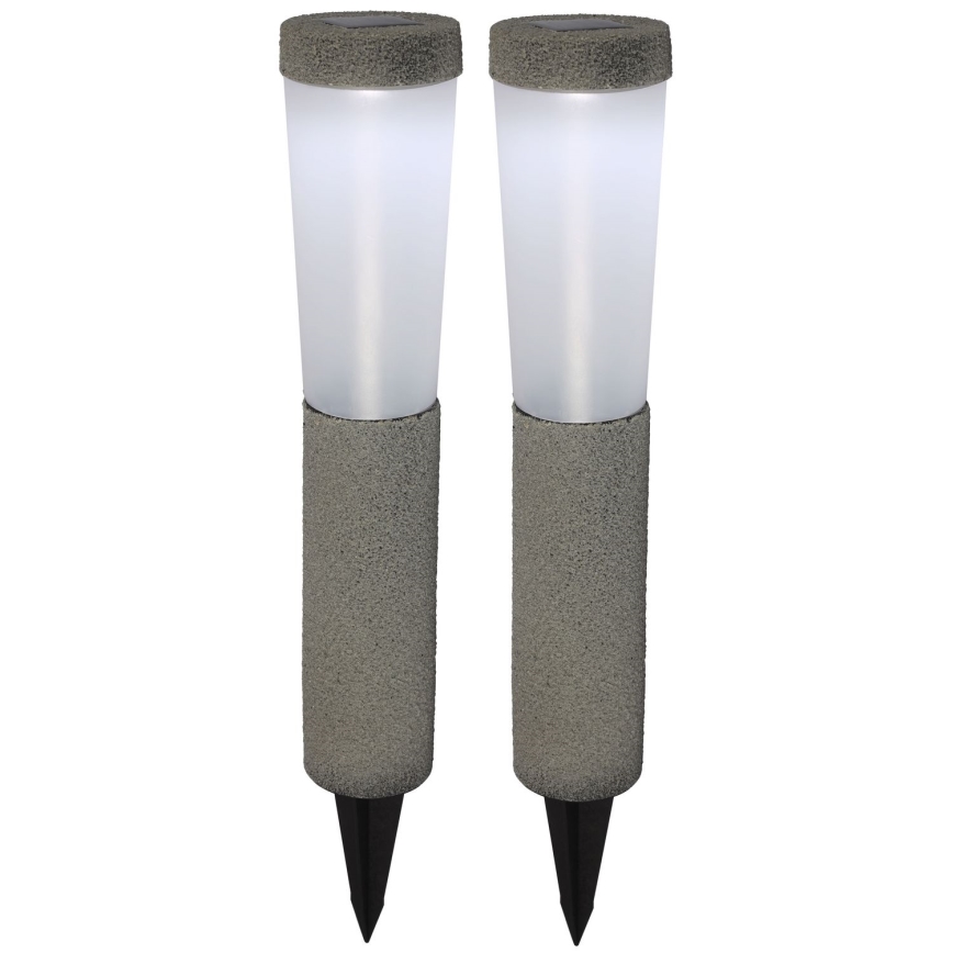 Globo - SET 2x LED Solar light LED/0,1W/3V 6000K IP44 400 mAh