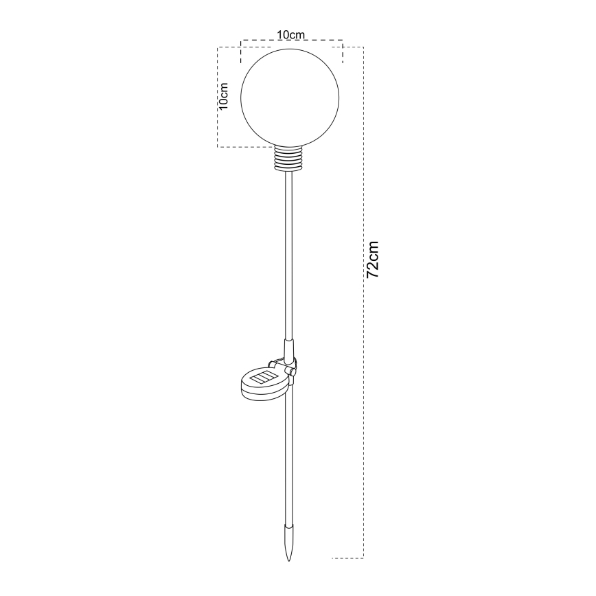 Globo - LED Solar Light LED/3.2V IP44 600 mAh