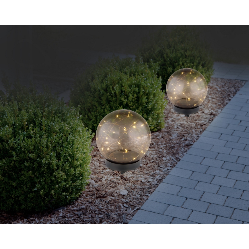 Globo - LED Solar light 20xLED/0,06W/1,2V d. 15 cm IP44
