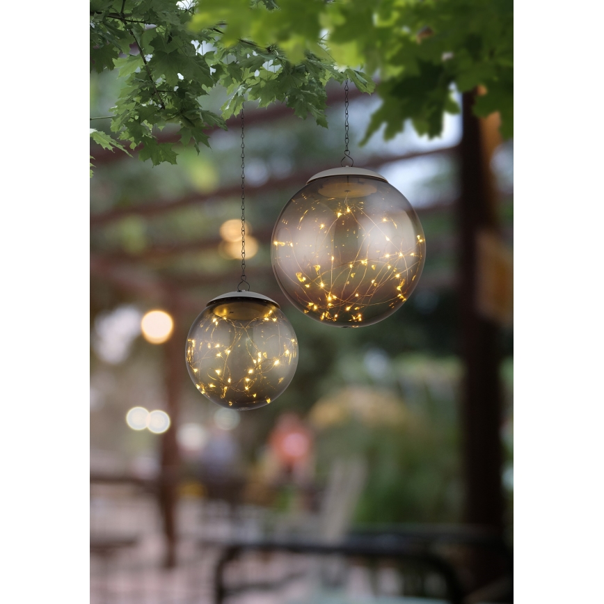 Globo - LED Solar chandelier on a chain 20xLED/0,06W/1,2V d. 15 cm IP44