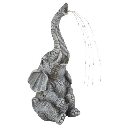 Globo - LED Solar decoration 20xLED/0,02W/3V IP44 300 mAh elephant