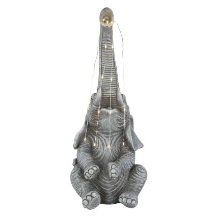 Globo - LED Solar decoration 20xLED/0,02W/3V IP44 300 mAh elephant