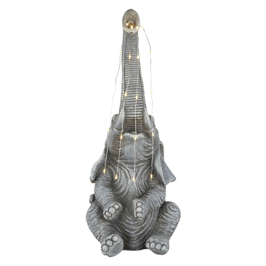 Globo - LED Solar decoration 20xLED/0,02W/3V IP44 300 mAh elephant
