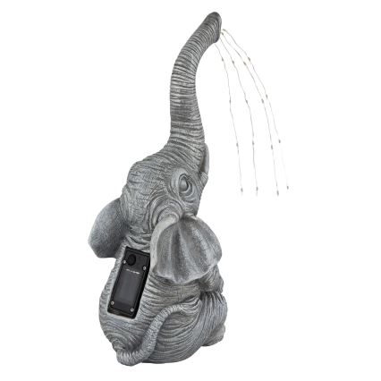 Globo - LED Solar decoration 20xLED/0,02W/3V IP44 300 mAh elephant