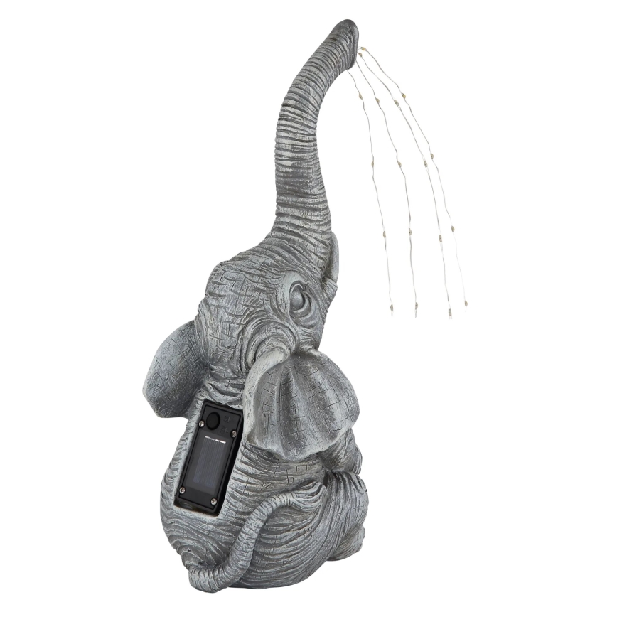 Globo - LED Solar decoration 20xLED/0,02W/3V IP44 300 mAh elephant