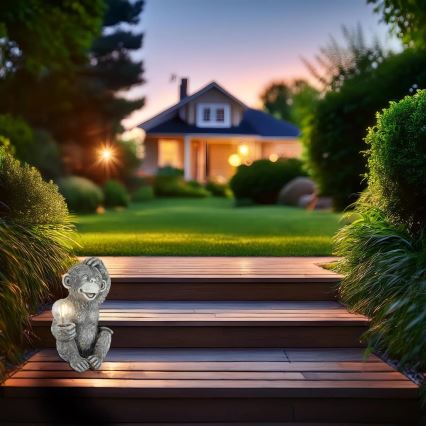Globo - LED Solar decoration LED/0,02W/3V IP44 monkey