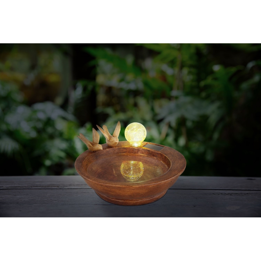 Globo - LED Solar light LED/0,06W/3V IP44 bird's bath