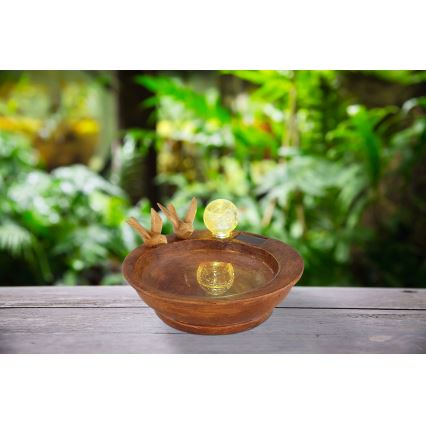 Globo - LED Solar light LED/0,06W/3V IP44 bird's bath