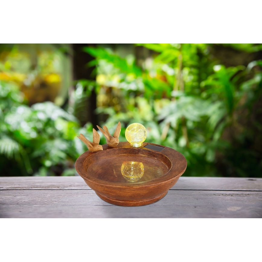 Globo - LED Solar light LED/0,06W/3V IP44 bird's bath