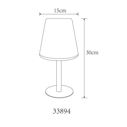Globo - LED RGB Solar touch table lamp LED/0,1W/3V IP44