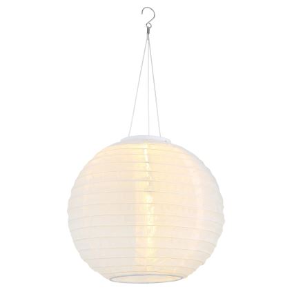 Globo - LED Pendant solar light LED/0,5W/3V IP44 white 300 mAh