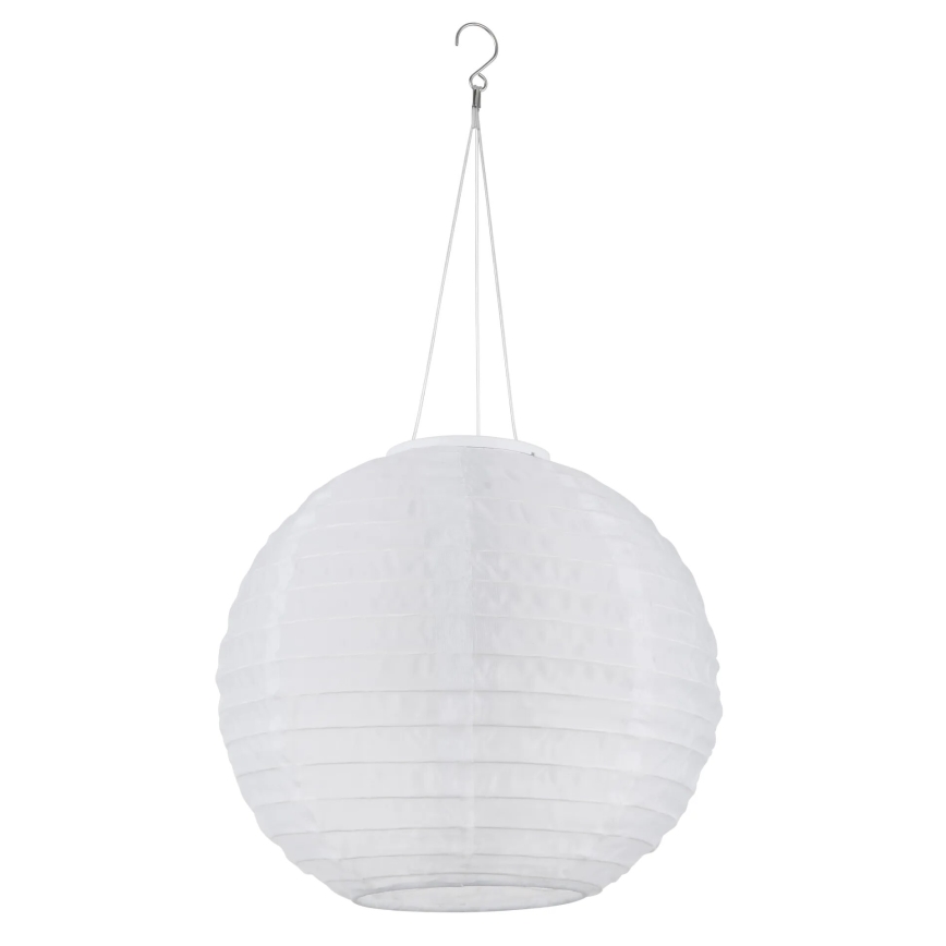 Globo - LED Pendant solar light LED/0,5W/3V IP44 white 300 mAh