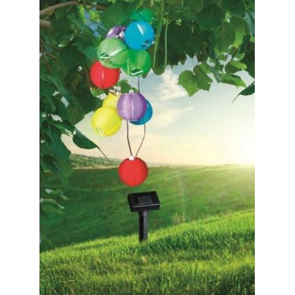 Globo 33971 - LED Solar chain 10xLED/0,06W/1,2V