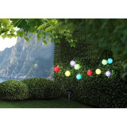 Globo 33971 - LED Solar chain 10xLED/0,06W/1,2V