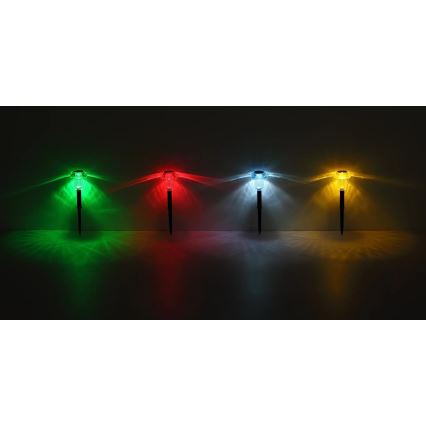 Globo - SET 4x LED RGB Solar light LED/0,05W/3V IP44