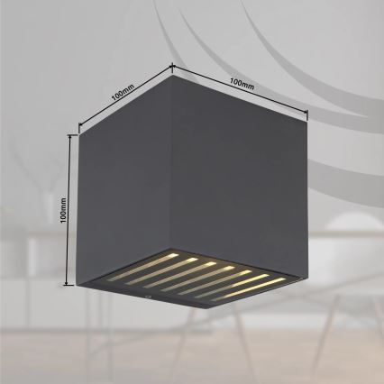 Globo - LED Outdoor Wall Light LED/6W/230V IP54 Anthracite
