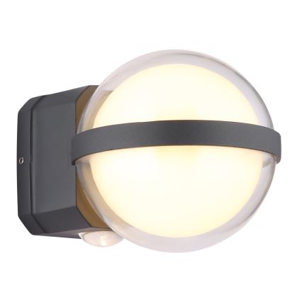 Globo - LED Outdoor wall light LED/12W/230V IP54 black