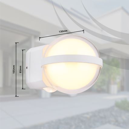 Globo - LED Outdoor wall light LED/12W/230V IP54 white