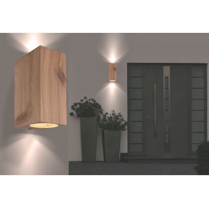 Globo - Outdoor wall light 2xGU10/35W/230V IP44
