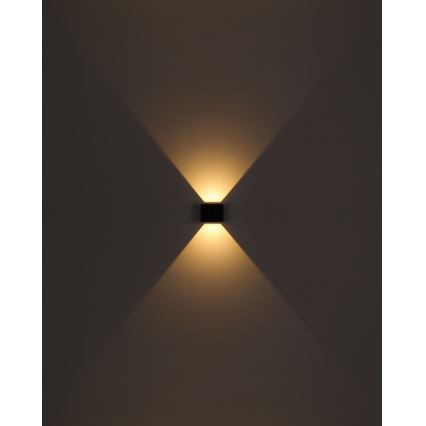 Globo - LED Outdoor wall light 2xLED/3W/230V IP44 black