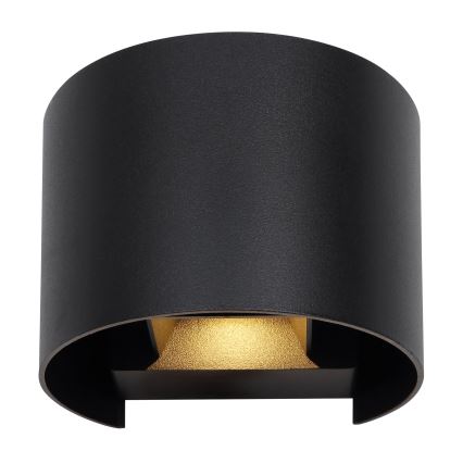Globo - LED Outdoor wall light 2xLED/3W/230V IP44 black
