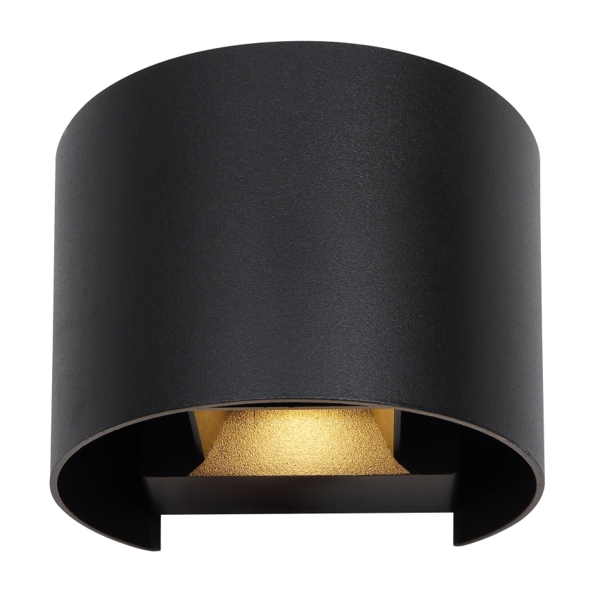 Globo - LED Outdoor wall light 2xLED/3W/230V IP44 black