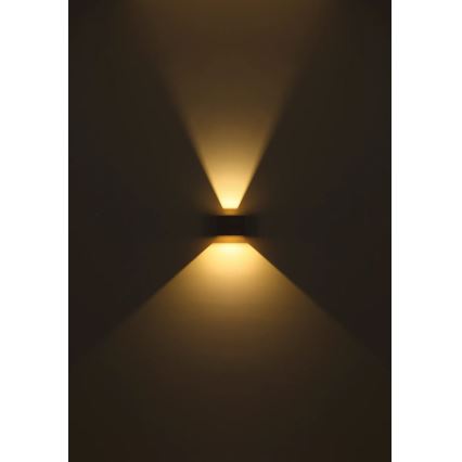 Globo - LED Outdoor Wall Light with Sensor 2xLED/3W/230V IP54